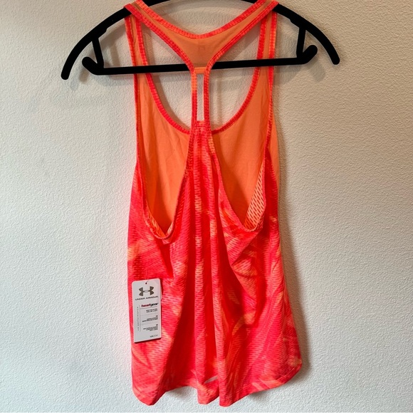 Under Armour Orange Running Tank Top - Picture 5 of 6